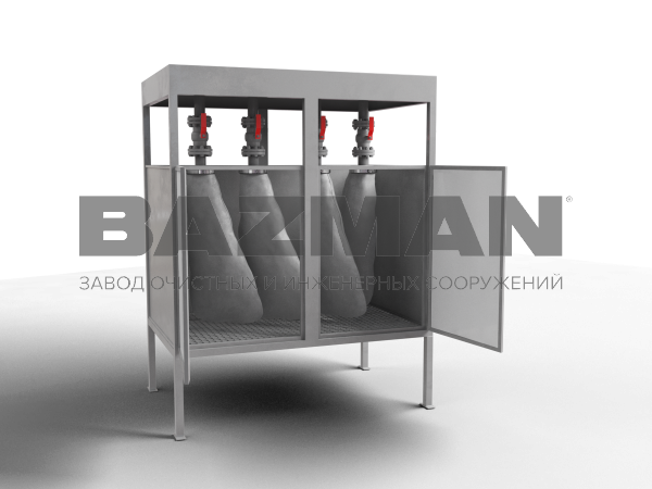 Мешковый обезвоживатель осадка